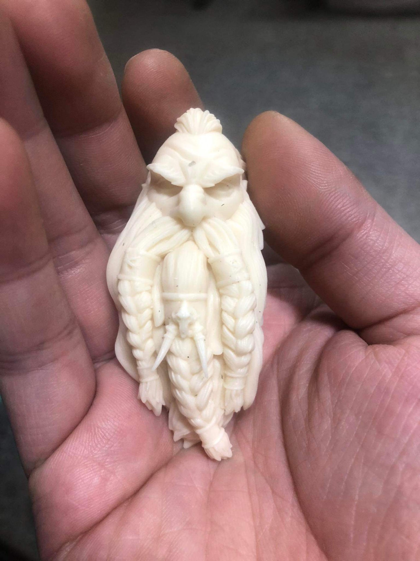 Head Carving - Wild dwarf
