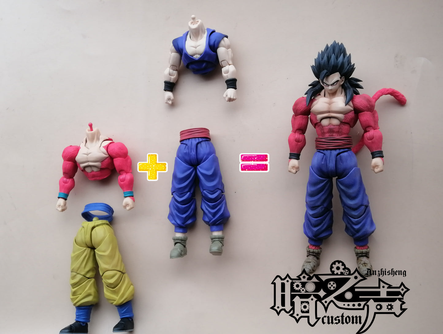 Dragon Ball Diy - SSJ4 Son Gohan Head Sculpture