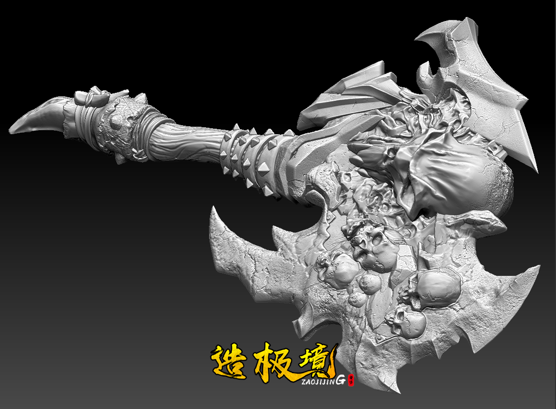 Weapon - Fangtooth Battle Axe 2.0 (One-handed Axe)