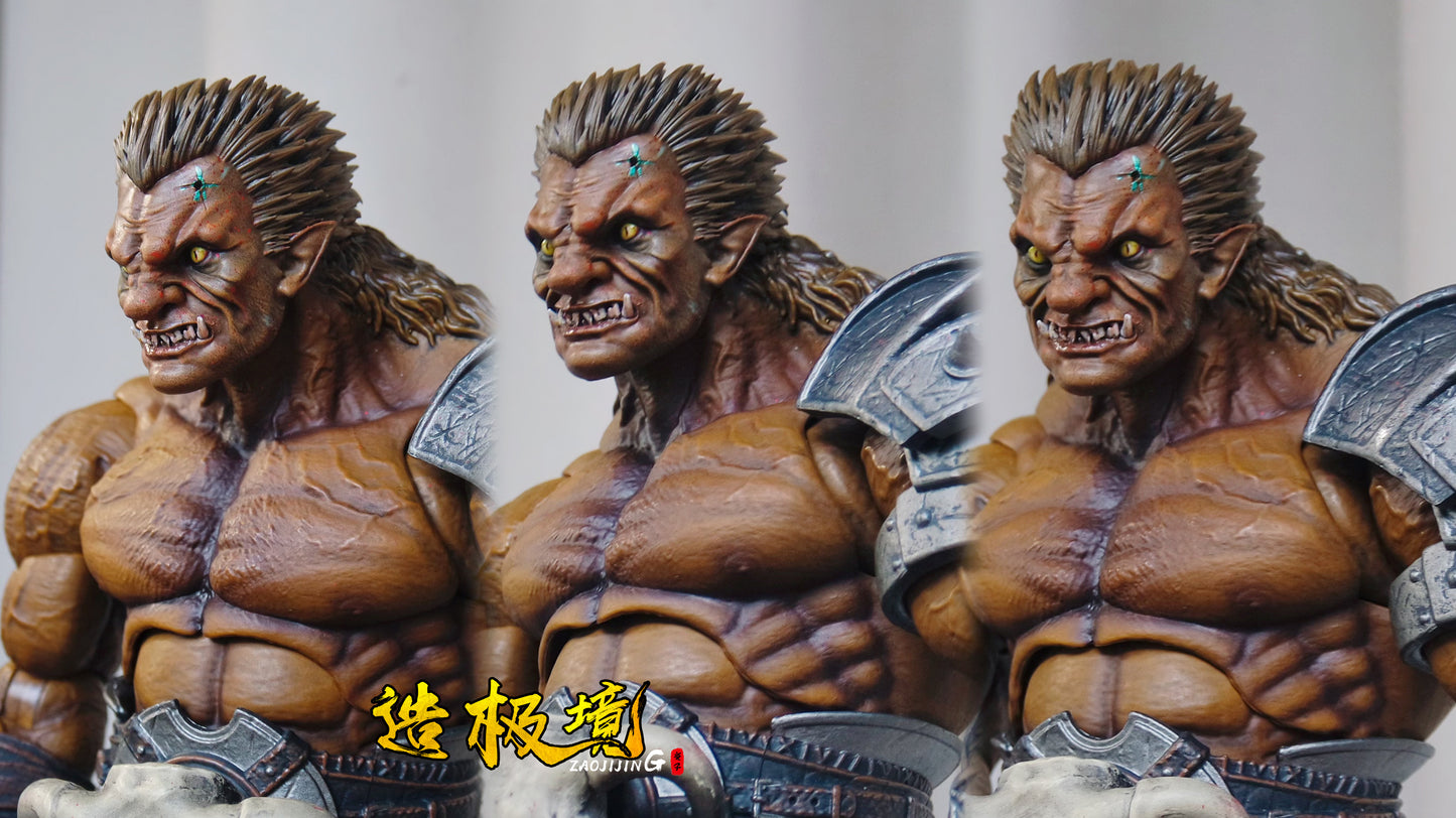Head Sculpture - angry commander 9 inches (for the mythical legion) ~ angry commander 8.5 inches (for the Xesray tauren)