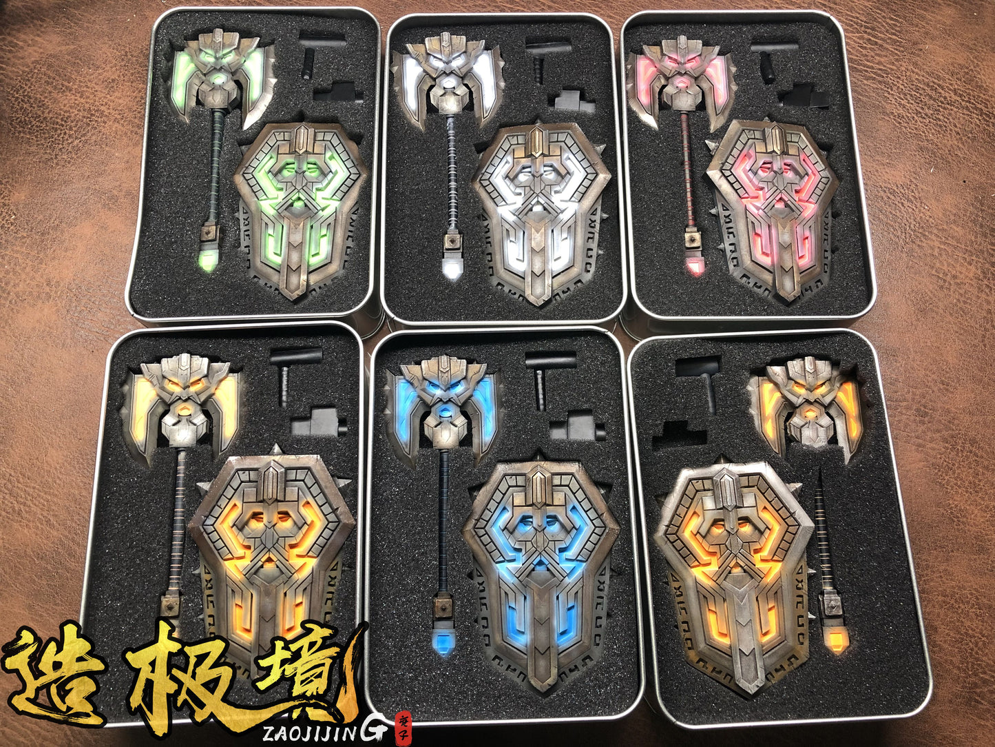 Weapon - Black Iron Shield Axe Set