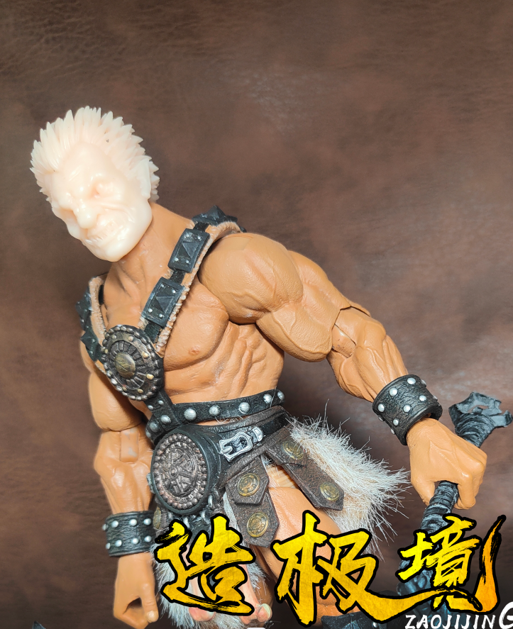 Head Sculpture - angry commander 9 inches (for the mythical legion) ~ angry commander 8.5 inches (for the Xesray tauren)