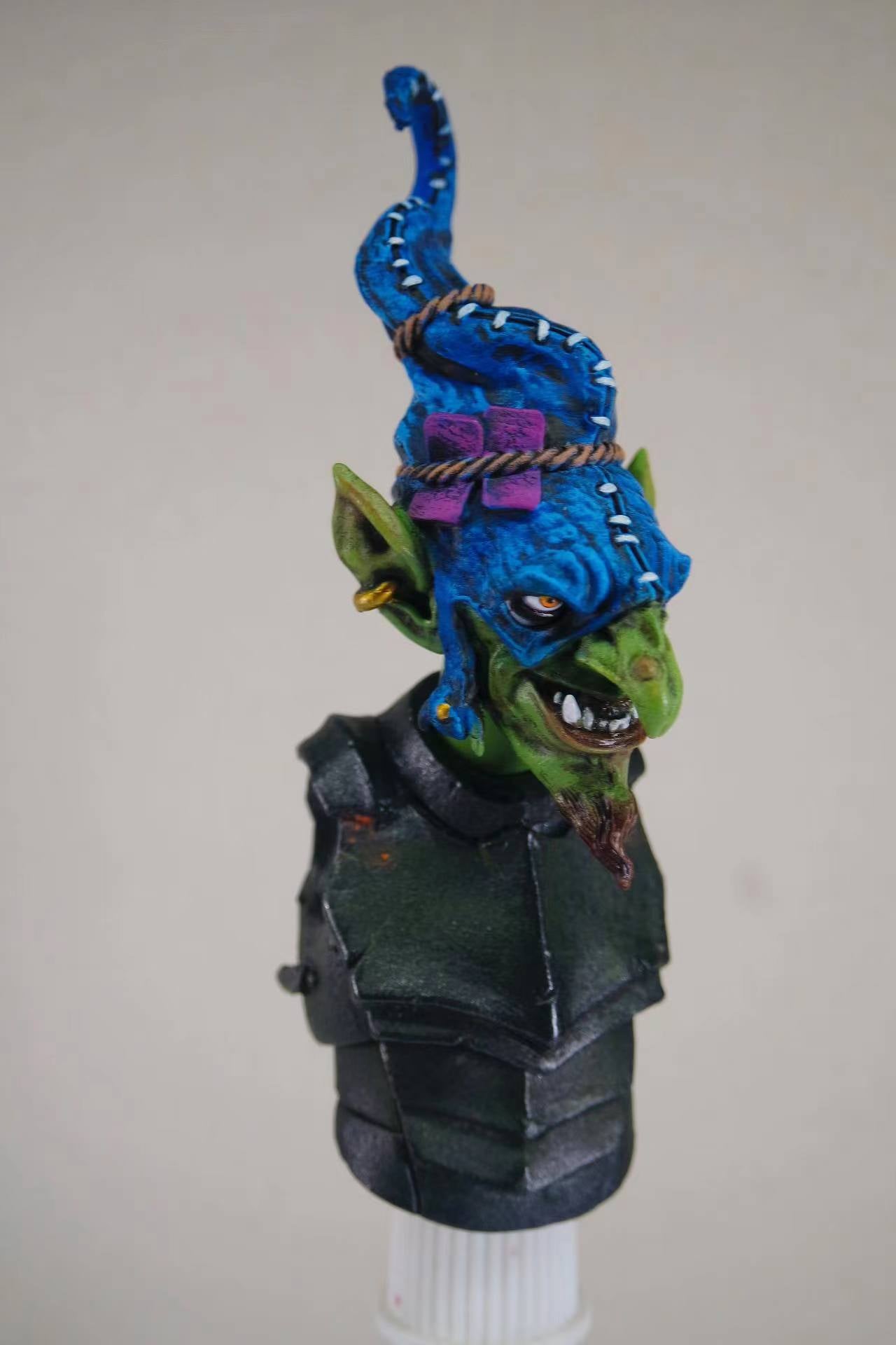 Head Carving - Goblin _ Wizard Entourage _ Fits 7 inches