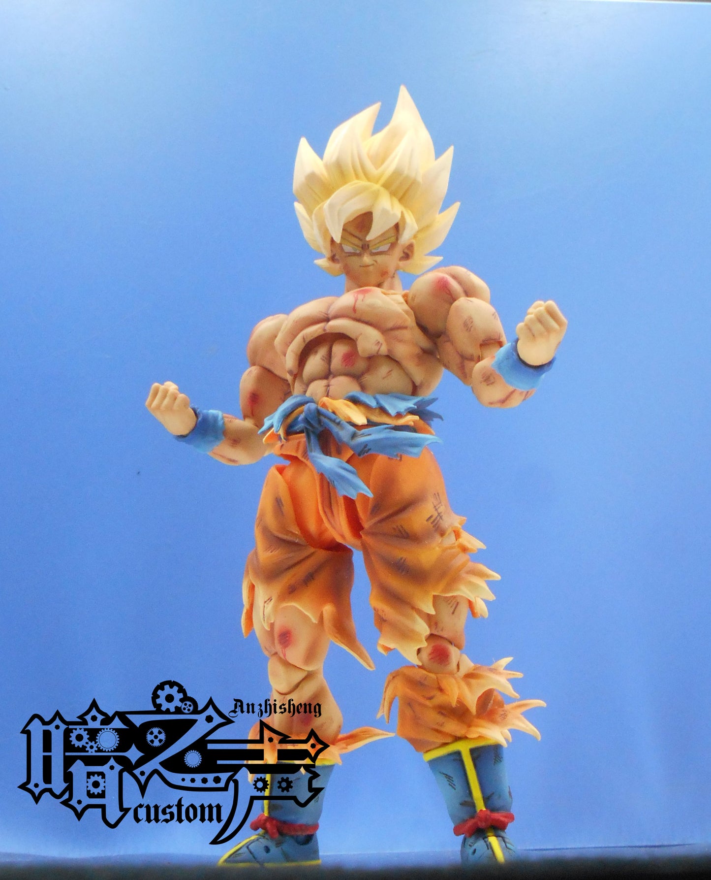 Dragon Ball Customization SSJ1 Battle damage Goku