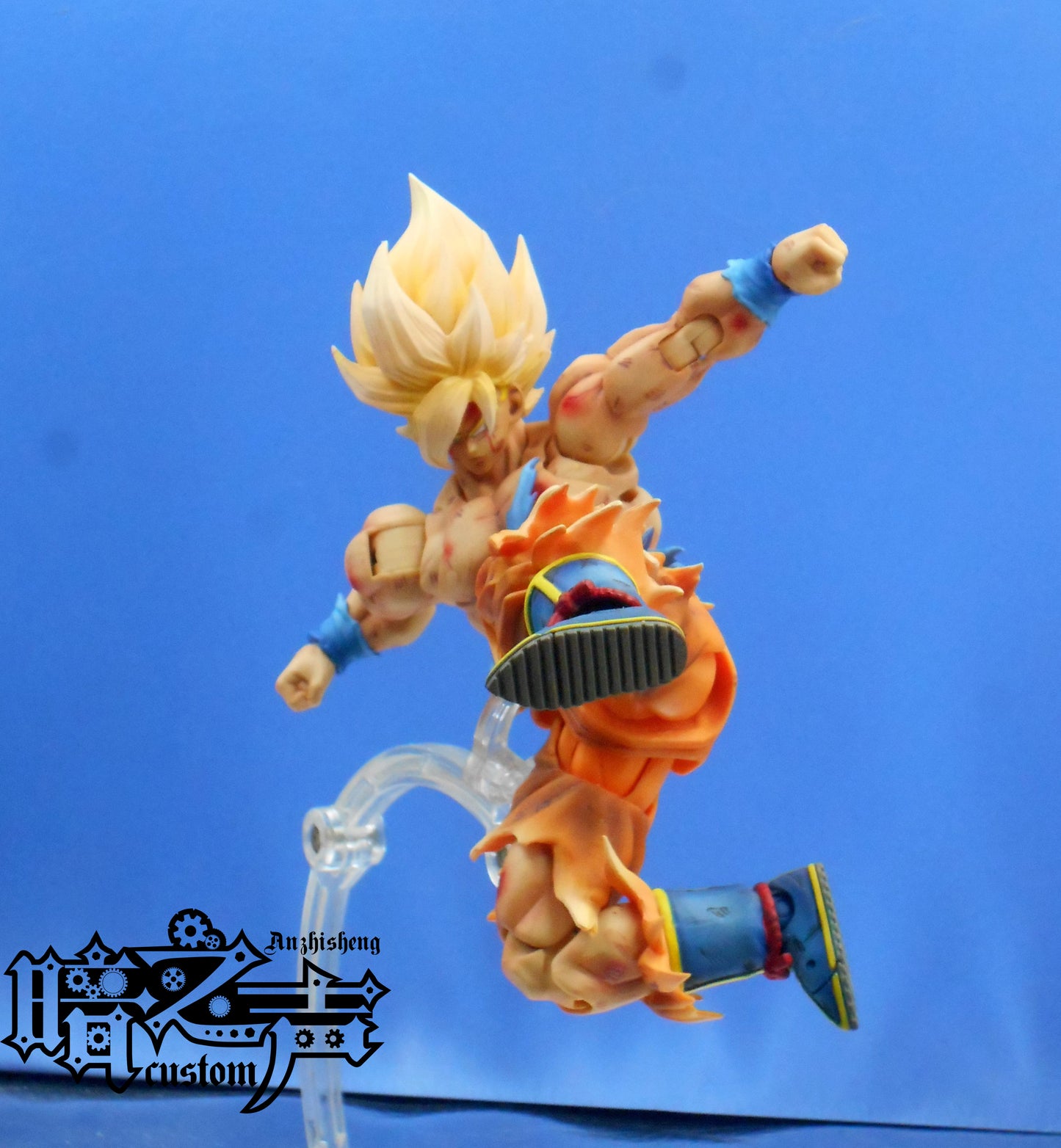 Dragon Ball Customization SSJ1 Battle damage Goku