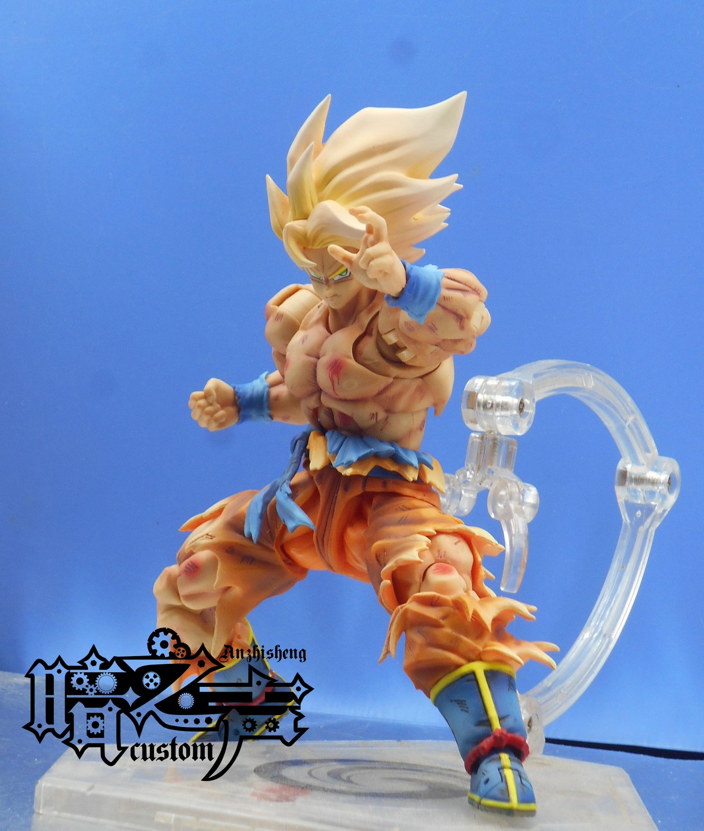 Dragon Ball Customization SSJ1 Battle damage Goku