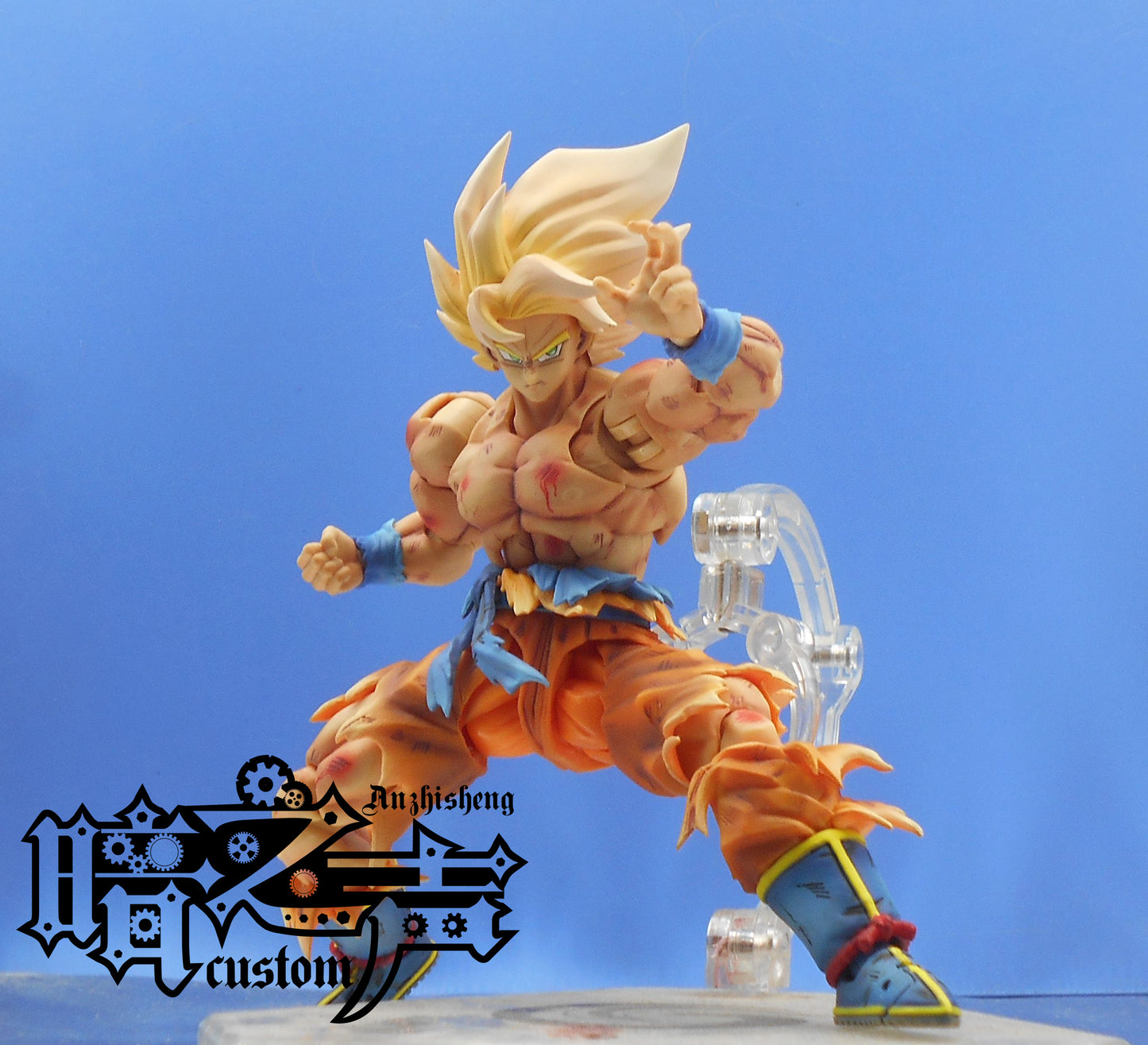 Dragon Ball Customization SSJ1 Battle damage Goku