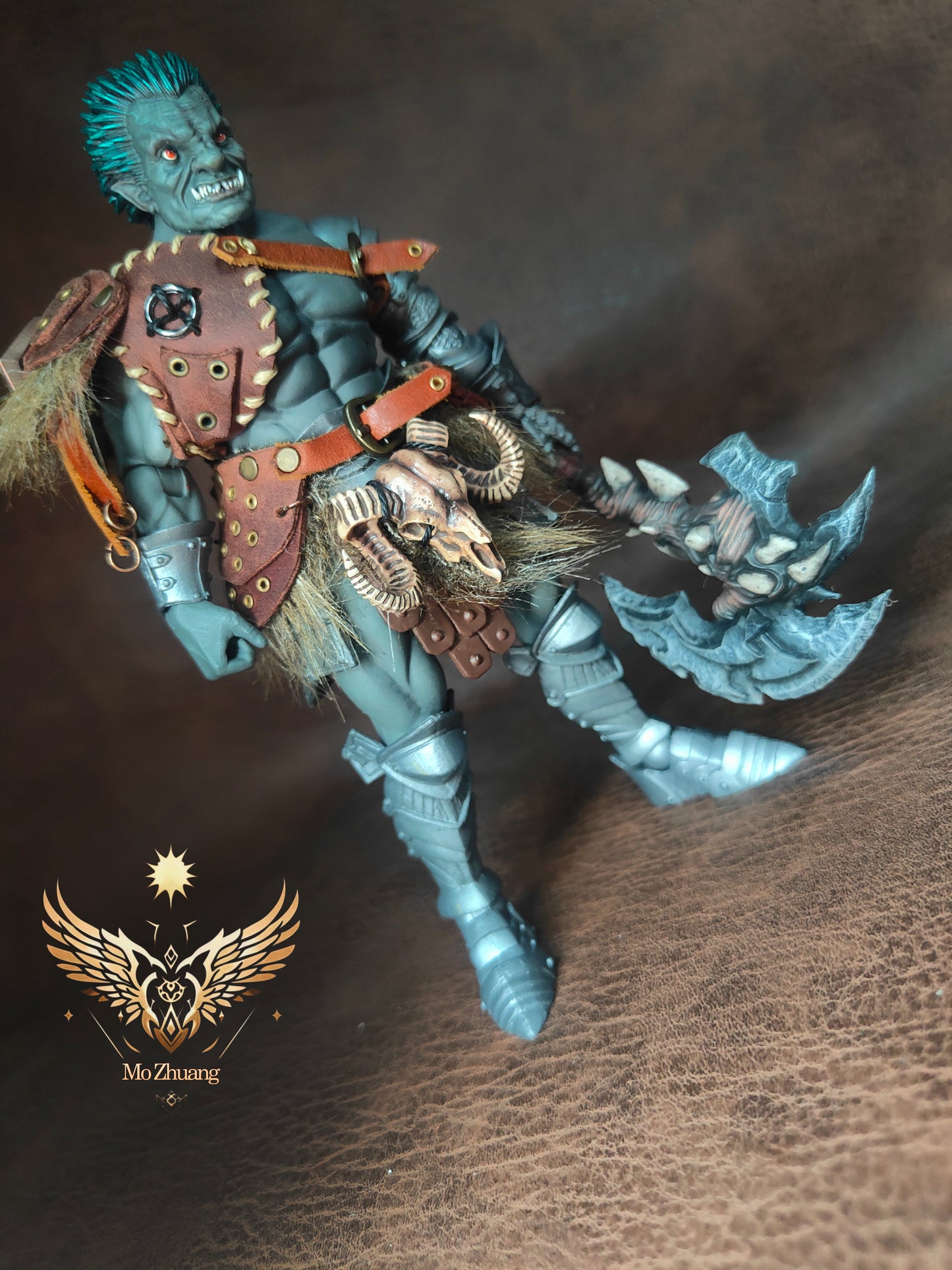 Fabric customization 04 Barbarian Protective Gear Leather Armor [MoZhuang]