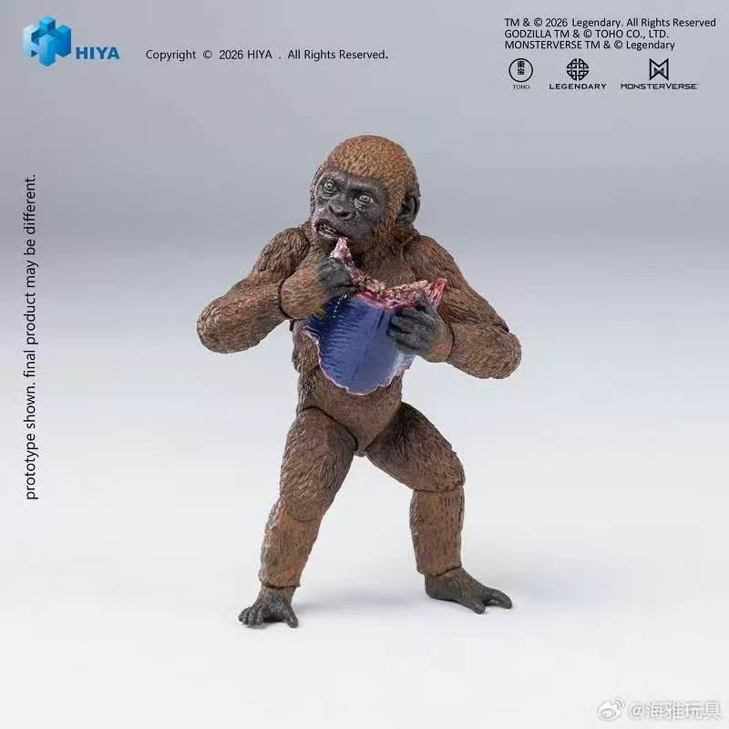 【In Stock】Hiya Toys EXQUISITE BASIC Series: Godzilla x Kong: The New Empire – Kong &amp; Mini-Kong Set (Convention Exclusive)